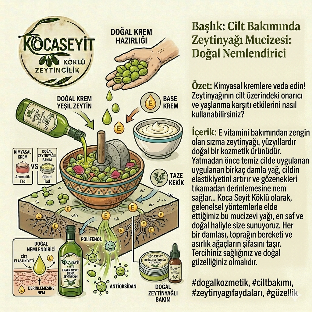 Cilt Bakımında Zeytinyağı Mucizesi: Doğal Nemlendirici