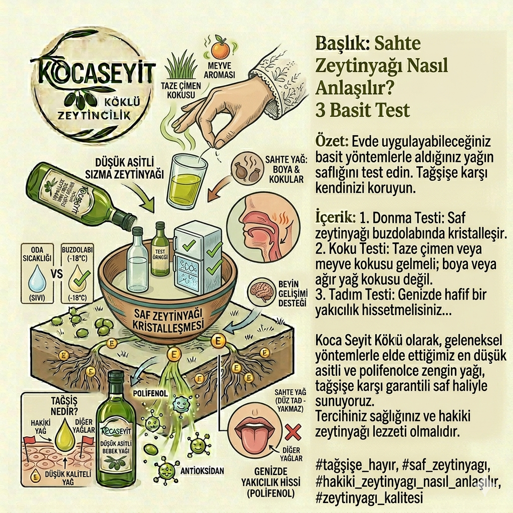 Sahte Zeytinyağı Nasıl Anlaşılır? 3 Basit Test