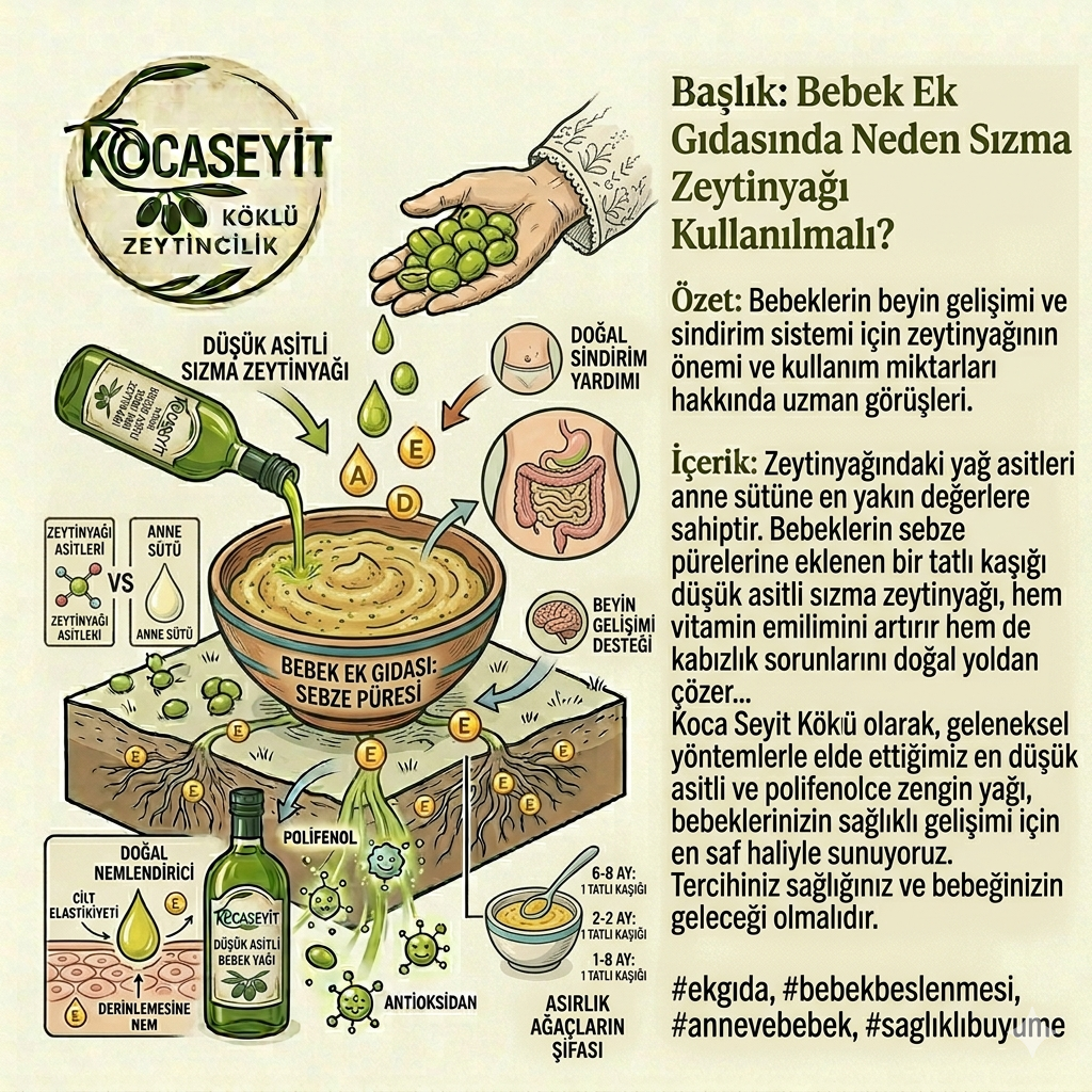 Bebek Ek Gıdasında Neden Sızma Zeytinyağı Kullanılmalı?